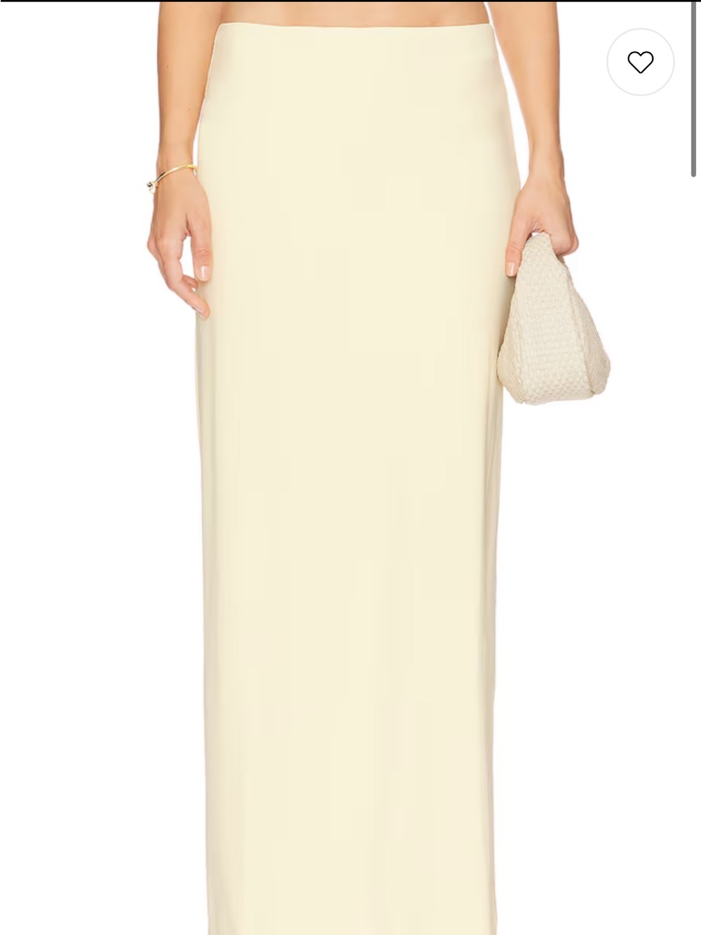 REVOLVE Yellow Maxi Skirt - Sleek Straight Cut